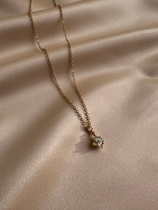 Authentic Reworked Necklace - Flower Gem