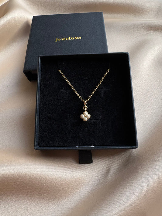 Authentic Reworked Necklace - Pearl Style Flower