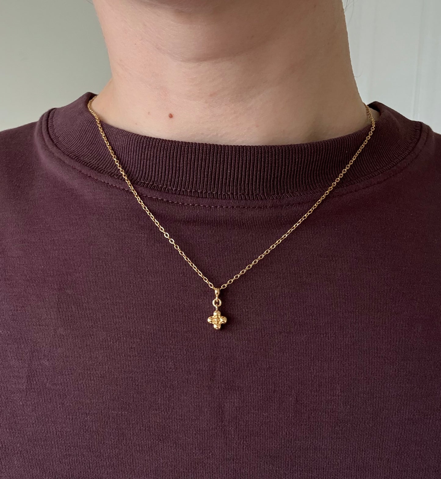 Authentic Reworked Necklace - LV Flower