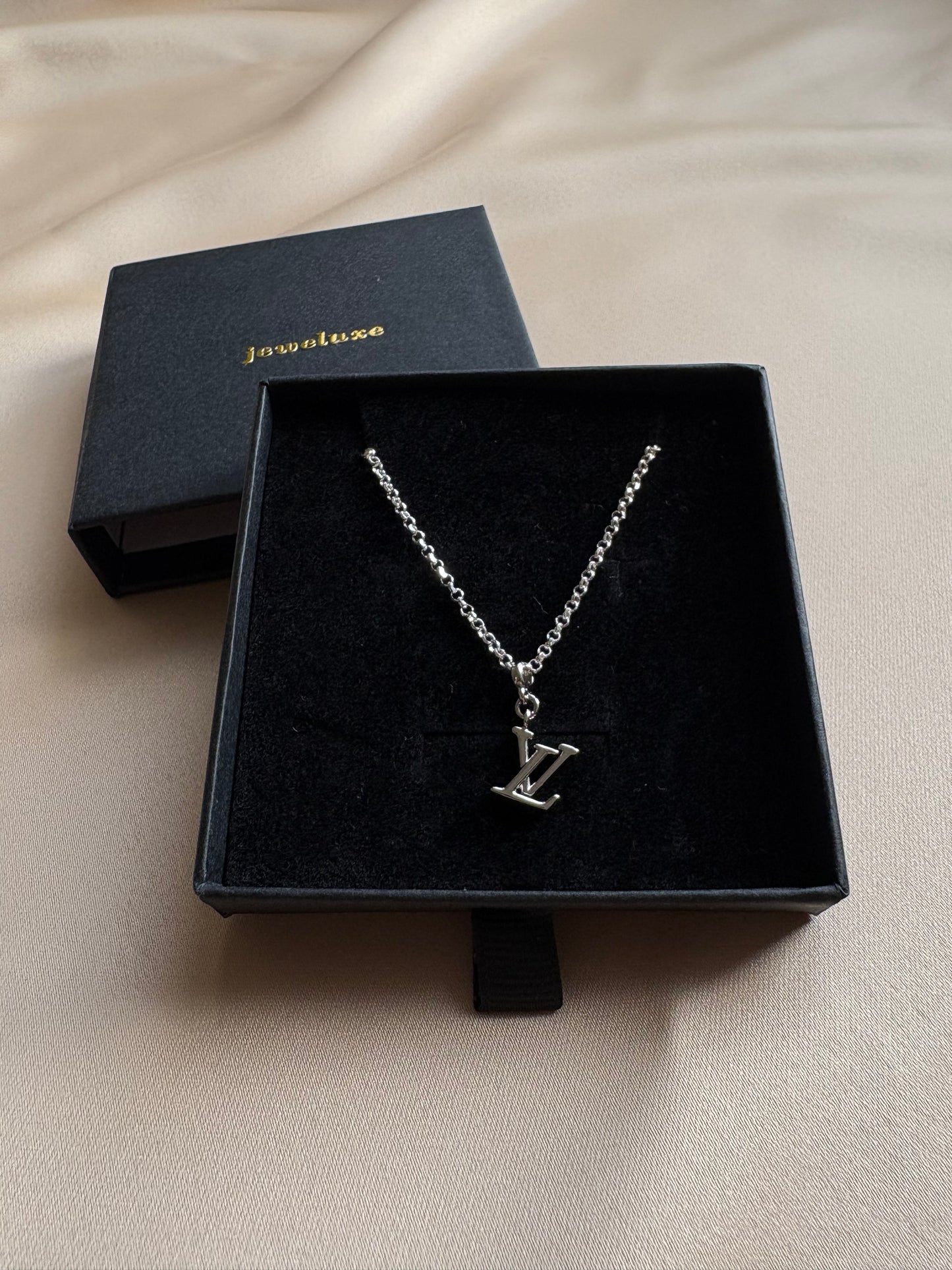 Authentic Reworked Necklace - LV Logo